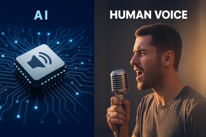 Voce generata con Intelligenza artificiale vs umana