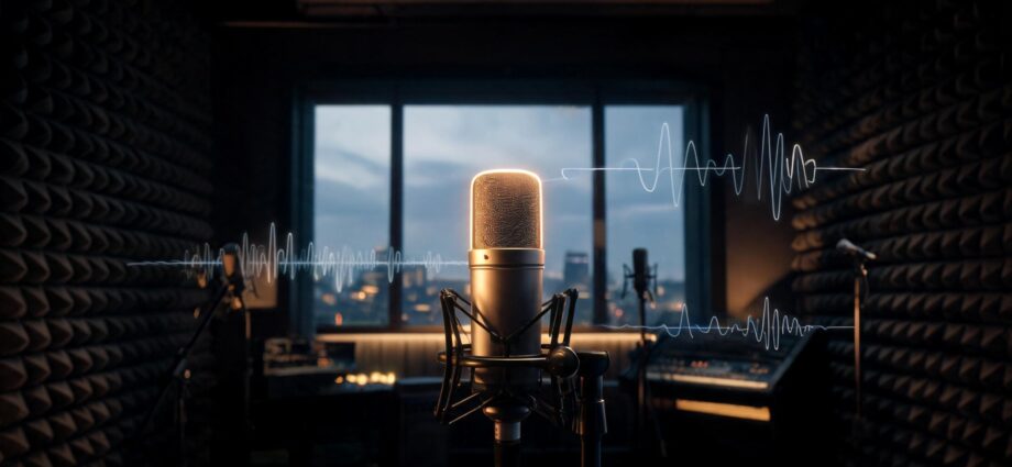 Studio di registrazione professionale per messaggi di attesa telefonica – brand identity sonora